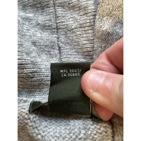 Eddie Bauer XXL Aztec Wool Blend Toggle Cardigan Sweater Cozy Country City VTG - Picture 9 of 15